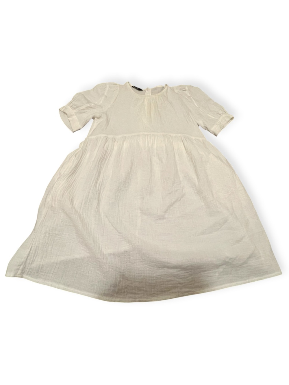 White 100% Cotton Woman’s Dress Medium